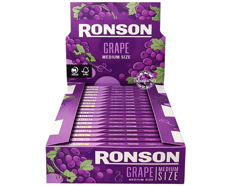 Papelillo Ronson Uva 1 ¼ Display 
