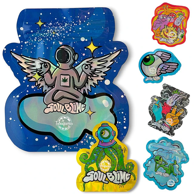 Set 8 Bolsas Soulblime Diseños Grande $3.990xMayor 