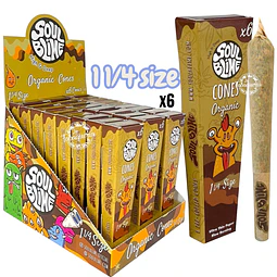  Conos Soulblime 1 1/4 Size Orgánicos 6uds $1.390xMayor 