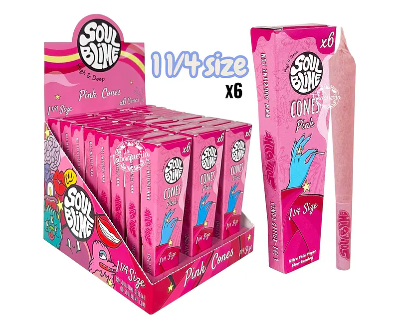  Conos Soulblime 1 1/4 Size Pink 6uds $1.390xMayor