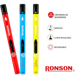 Encendedor Ronson Slim Fluorescentes $2.490xMayor 