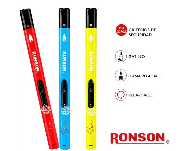 Encendedor Ronson Slim Fluorescentes $2.490xMayor 