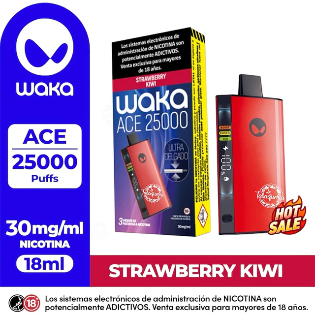Vape Waka ACE 25.000Puffs  $17.990xMayor