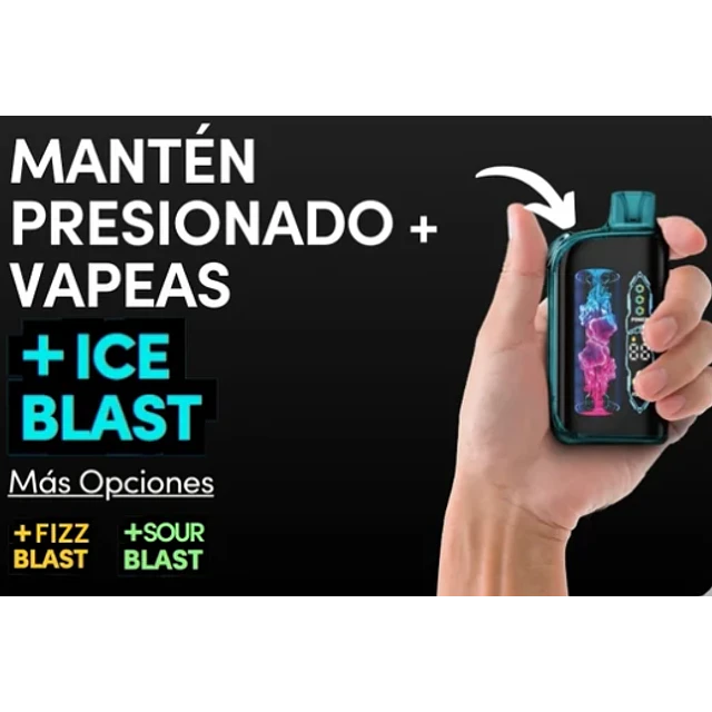 Vape Waka Blast 36.000Puffs Blue Razz+Ice Blast  $22.990xMayor 