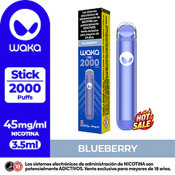 Vape Waka STICK 2.000Puffs Arándano $6.990xMayor   