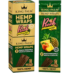 Hemp Wraps+Filtros King Palm Damasco-Piña $1.790xMayor 
