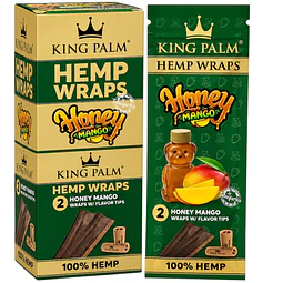 Hemp Wraps+Filtros King Palm Miel-Mango $1.790xMayor 