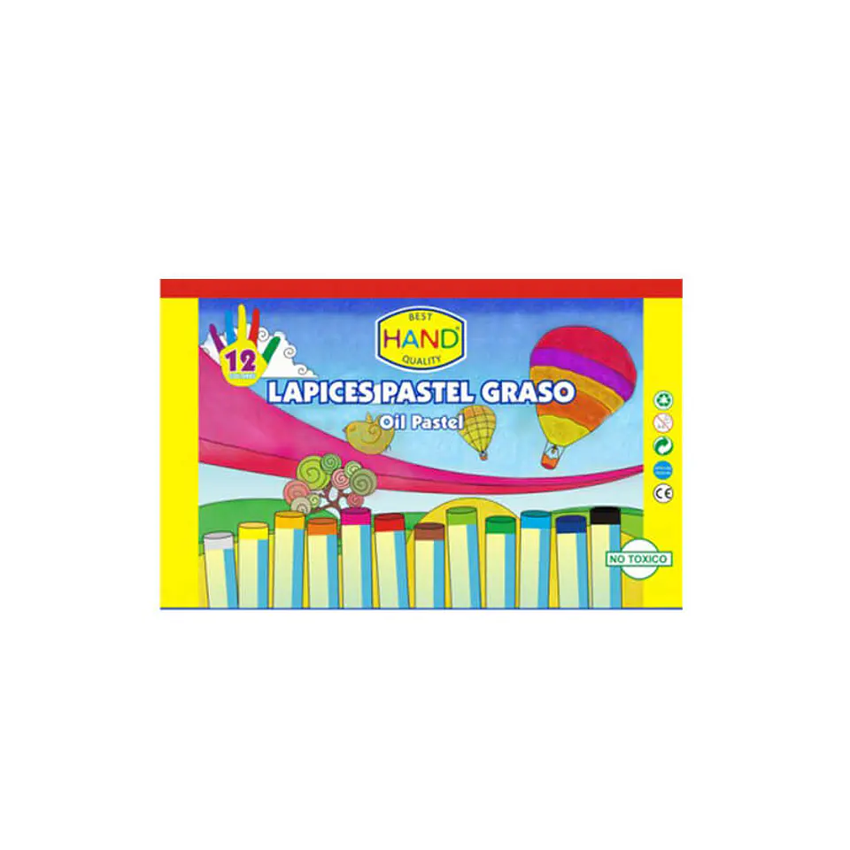 LAPICES PASTEL GRASO 24 COLORES HAND 1