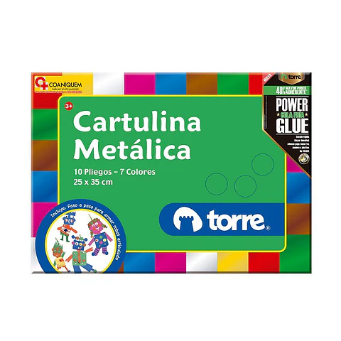 BOLSON CARTULINA METALICA TORRE IMAGIA