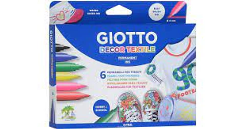 LAPICES GIOTTO TEXTILE DECOR 6 UD
