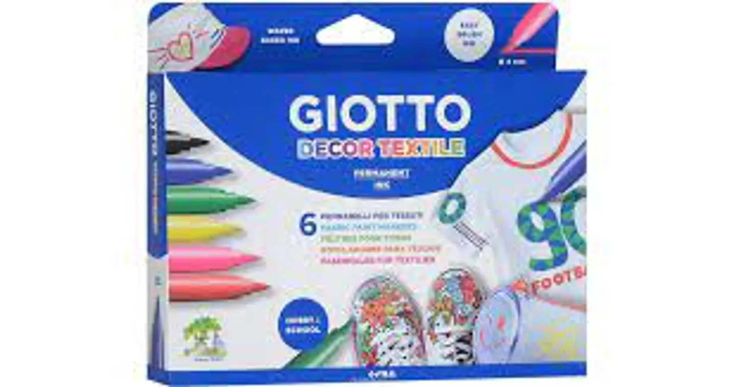 LAPICES GIOTTO TEXTILE DECOR 6 UD 1