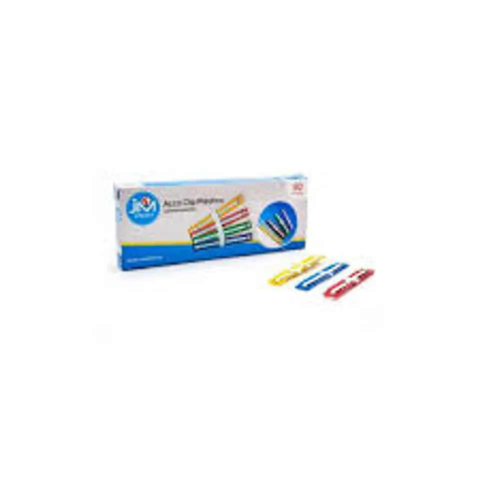 ACCO CLIP PLASTICO DE COLORES JM 50 UD 1