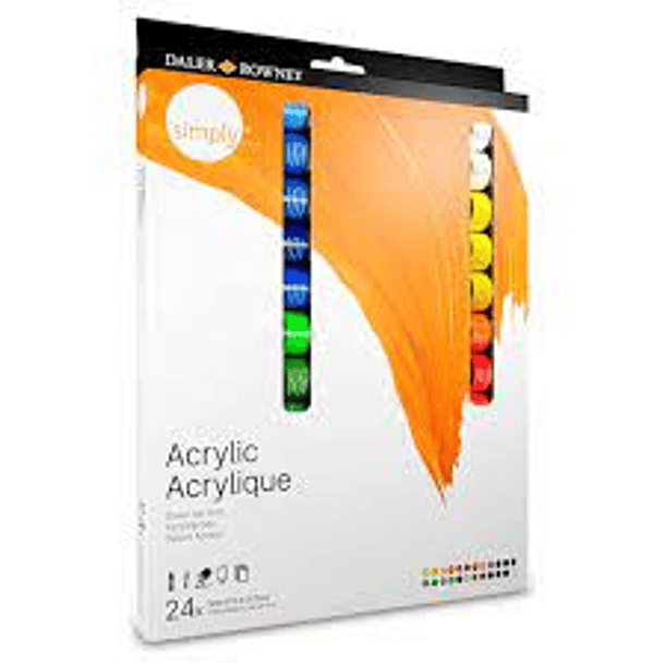 ACRILICOS 24 COLORES DALER ROWNEY