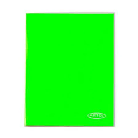 Carpeta Artel Con Gusano verde