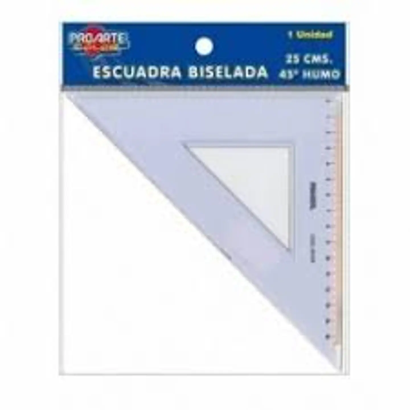 ESCUADRA 45° 25CM PROARTE HUMO 1