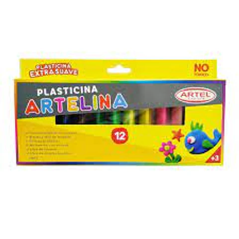 PLASTICINA ARTELINA 12 COLORES ARTEL 