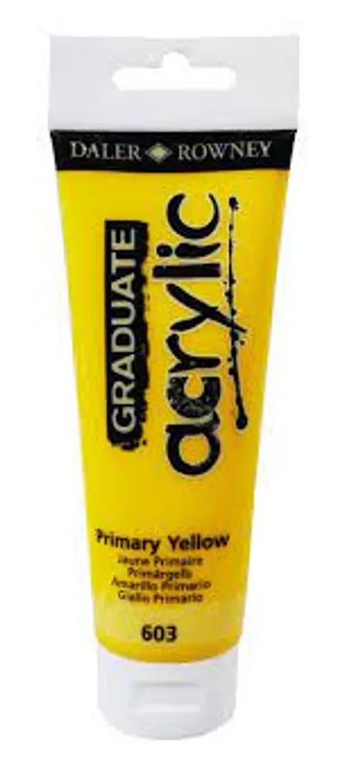 PINTURA ACRILICA AMARILLO PRIMARIO 603 DALER ROWNEY