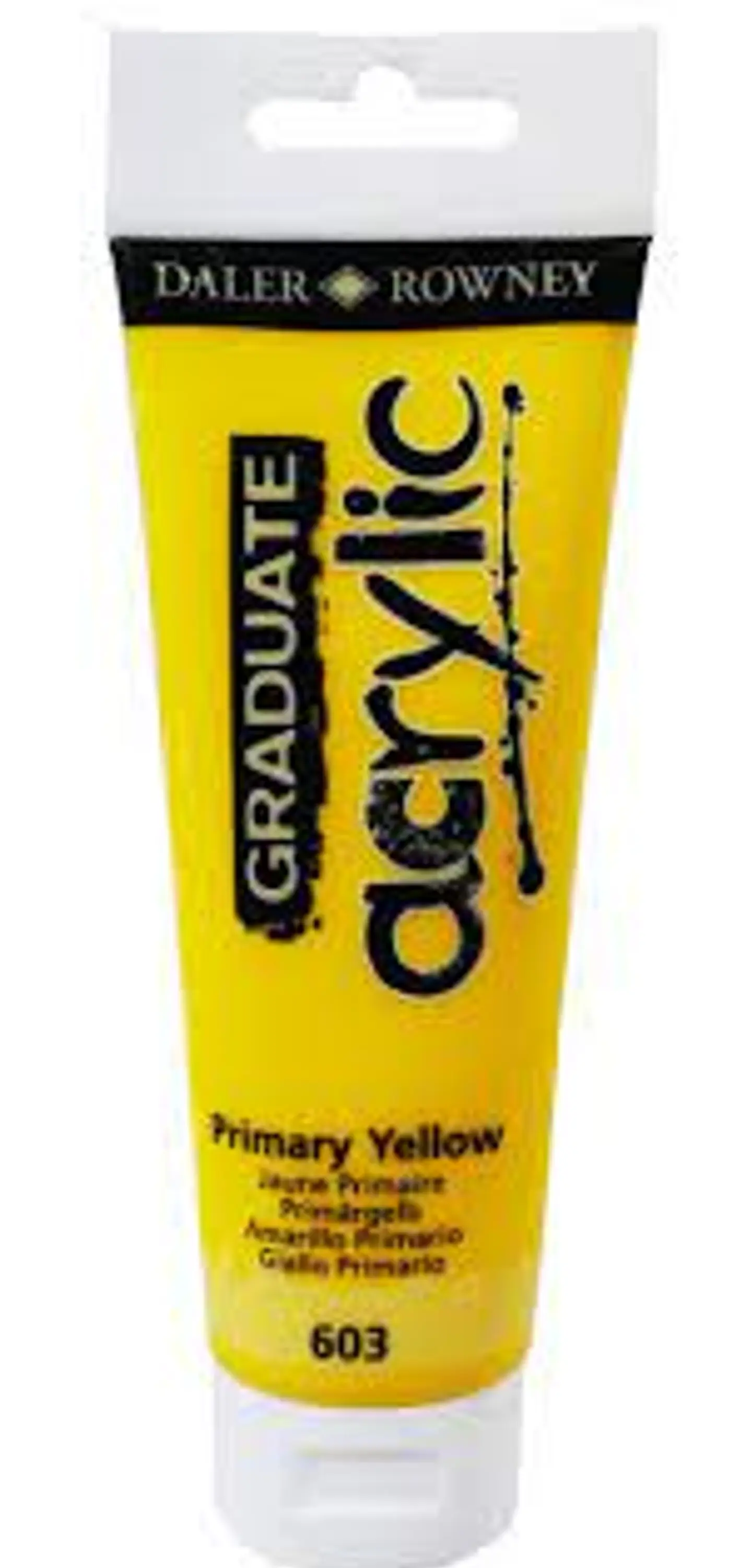 PINTURA ACRILICA AMARILLO PRIMARIO 603 DALER ROWNEY 1