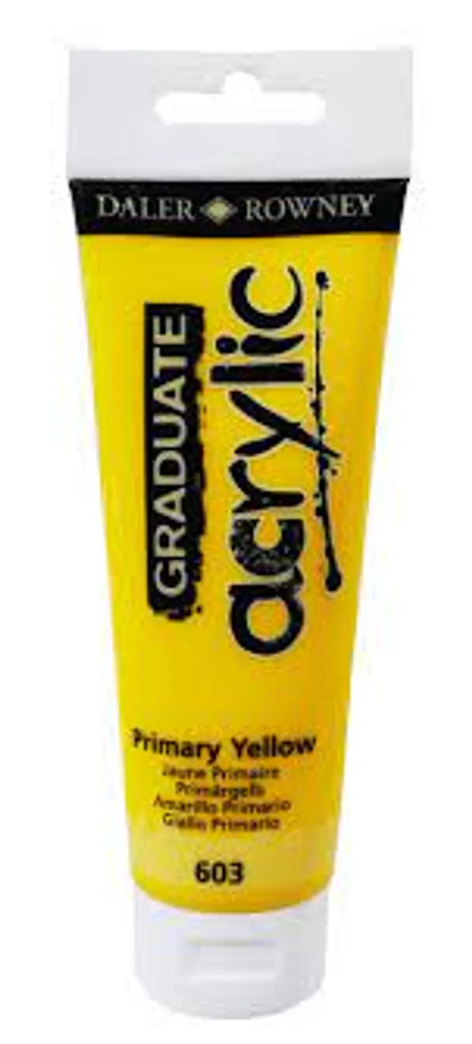 PINTURA ACRILICA AMARILLO PRIMARIO 603 DALER ROWNEY 1