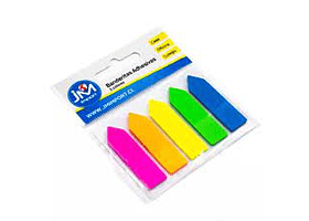 SEPARADOR DE PAGINAS BANDERITAS  5 COLORES 125 UD