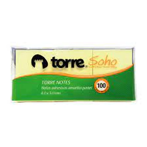 NOTA ADHESIVA 40 X 50X3 AMARILLO TORRE