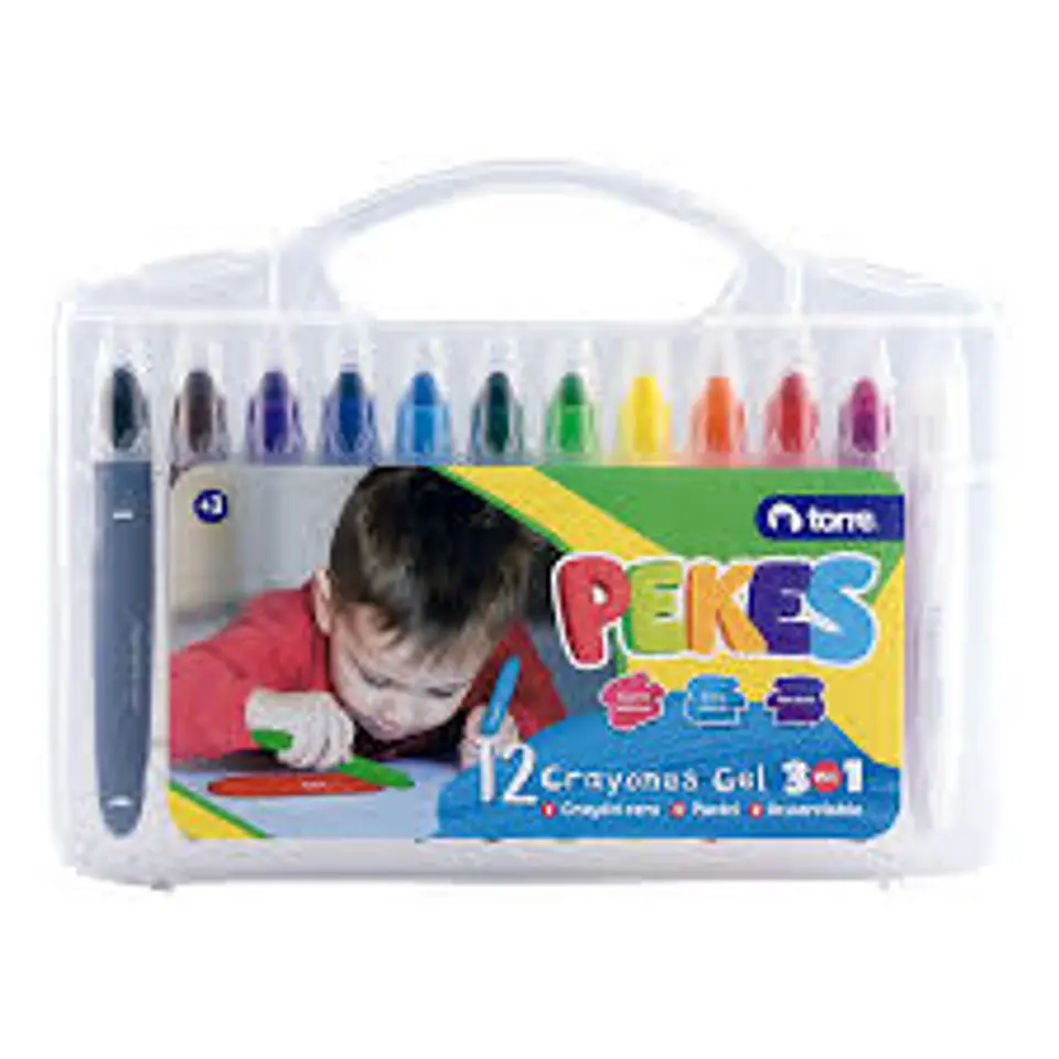 CRAYONES GEL TORRE 12 UD 1