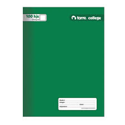 CUADERNO COLLEGE CROQUIS TORRE 100 HJ.