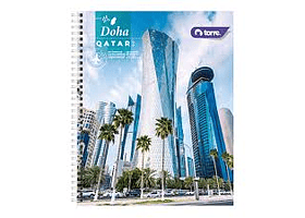 CUADERNO UNIVERSITARIO CIUDADES DEL MUNDO  100 HJS 7 MM TORRE   