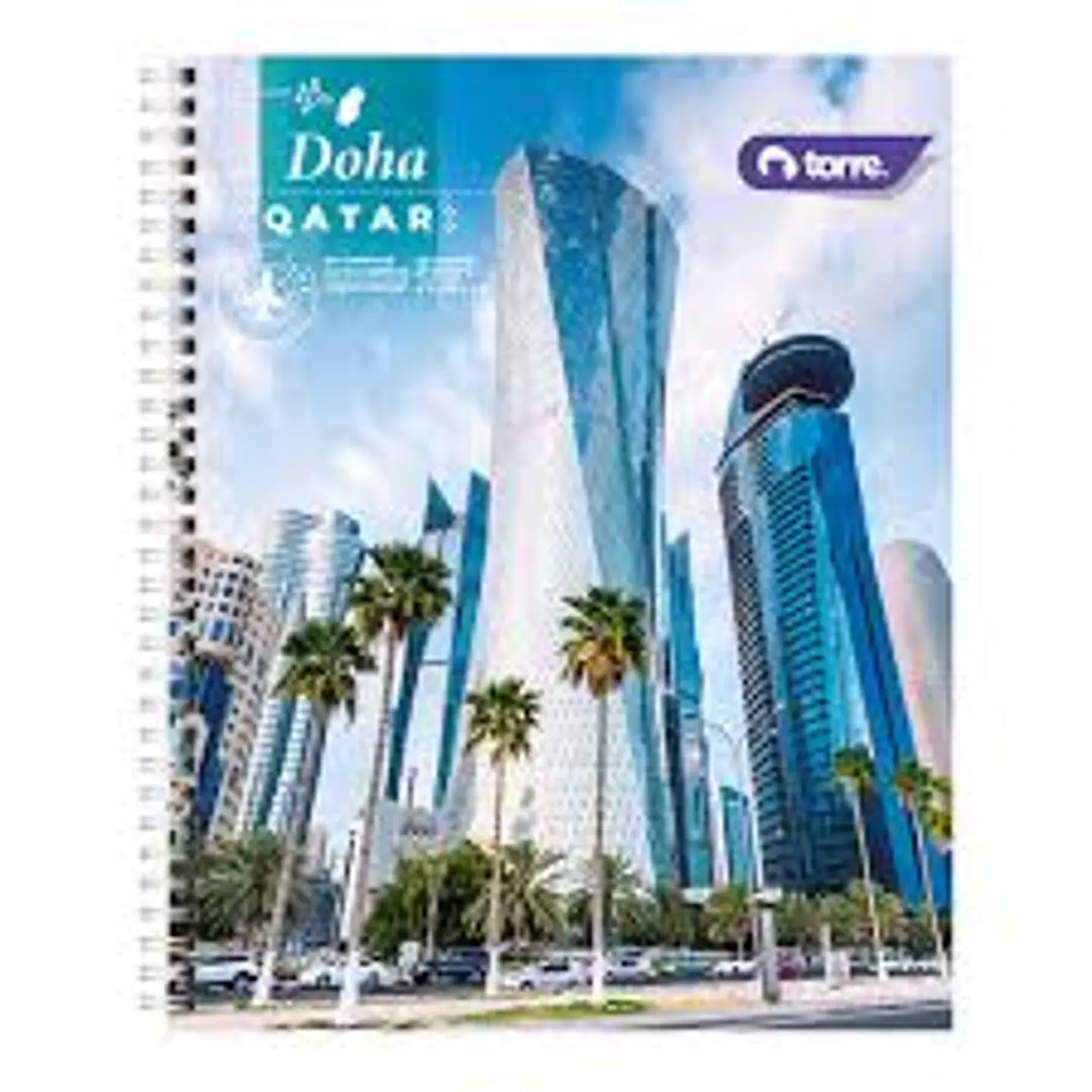 CUADERNO UNIVERSITARIO CIUDADES DEL MUNDO  100 HJS 7 MM TORRE    1