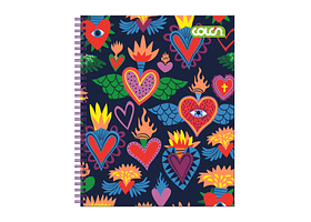 CUADERNO UNIVERSITARIO 7 MM  FEMENINO COLON  100 HJS  