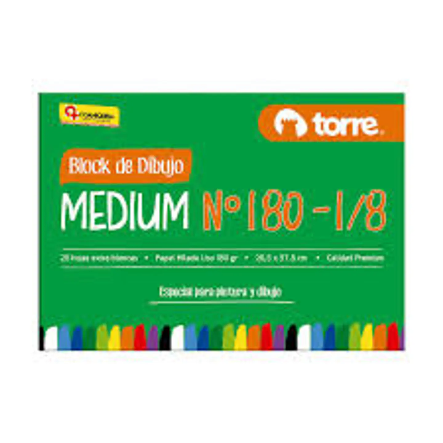 BLOCK DIBUJO MEDIUM 180 - 1/8  TORRE 1