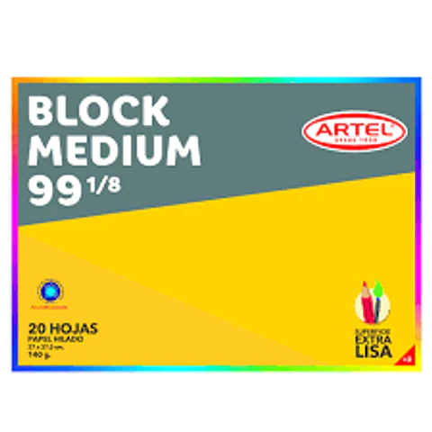 BLOCK DIBUJO 99  1/8 20 HJS ARTEL