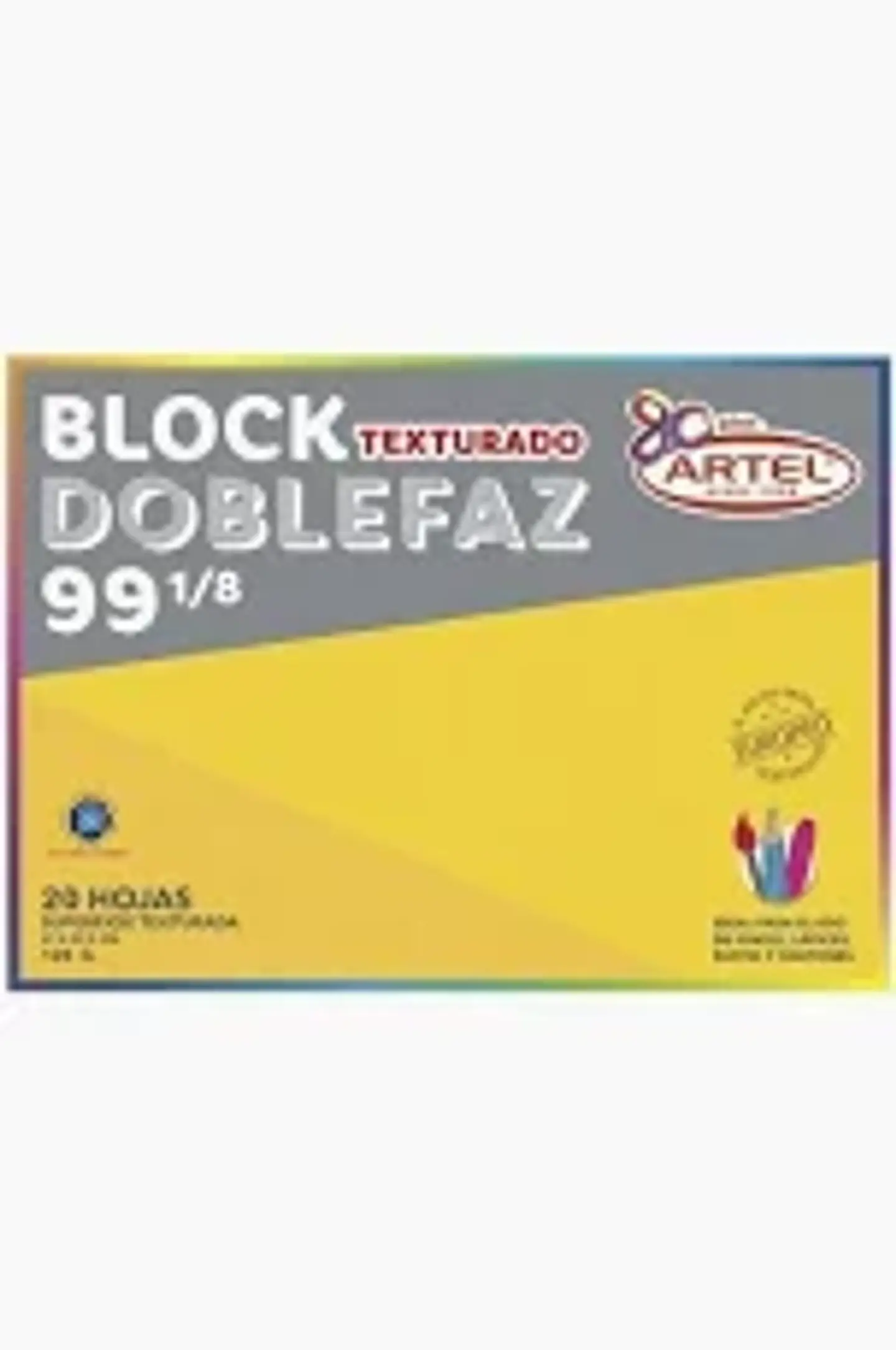 BLOCK DOBLE FAZ 99 1/8 20 HOJAS ARTEL 1