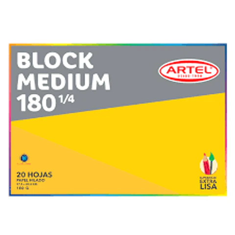 BLOCK MEDIUM 180 1/4 ARTEL 20 HJS