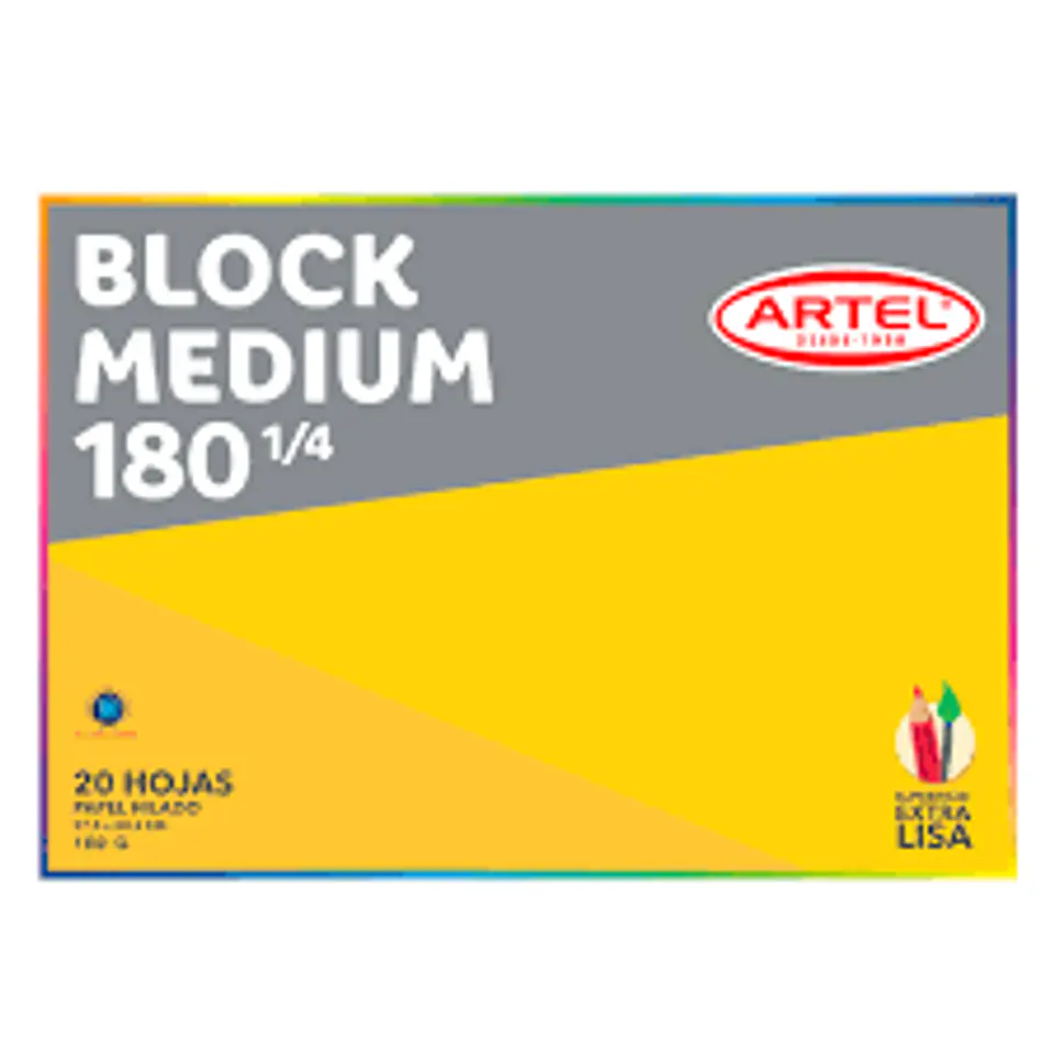 BLOCK MEDIUM 180 1/4 ARTEL 20 HJS 1