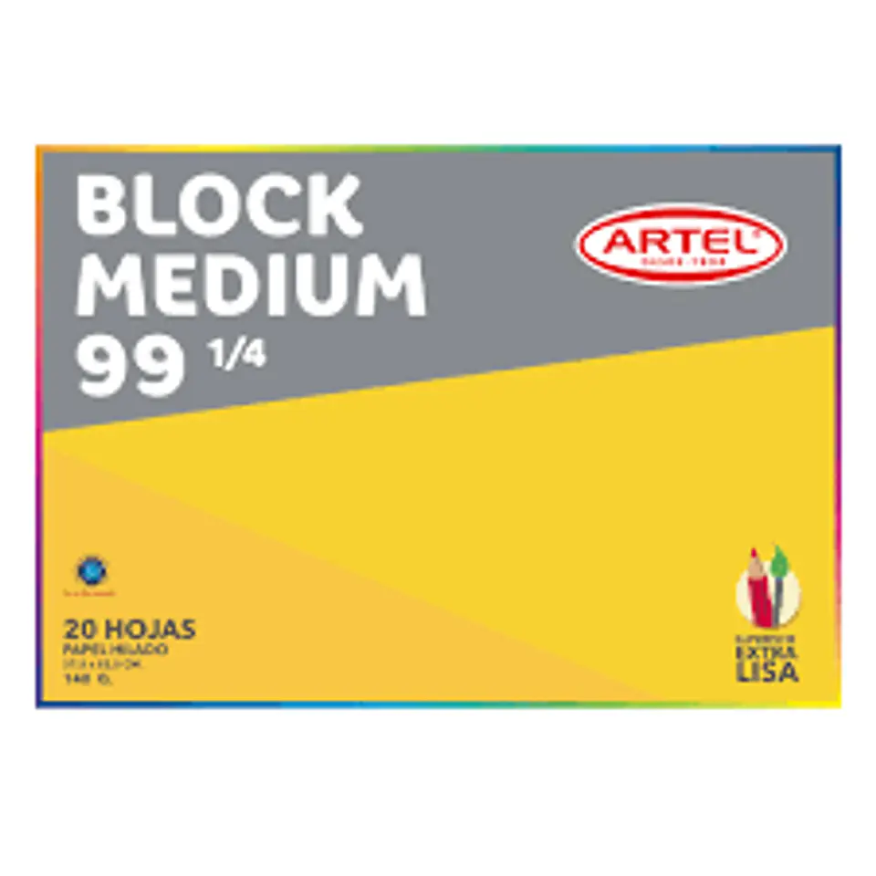 BLOCK DE DIBUJO MEDIUM 99 1/4 20HOJAS ARTEL 1