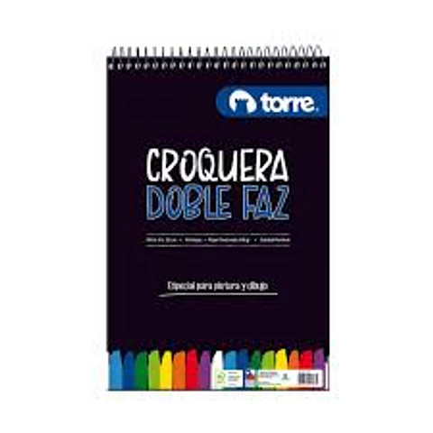 CROQUERA 21 x 32 OFICIO DOBLE FAZ  TORRE 50 hjs