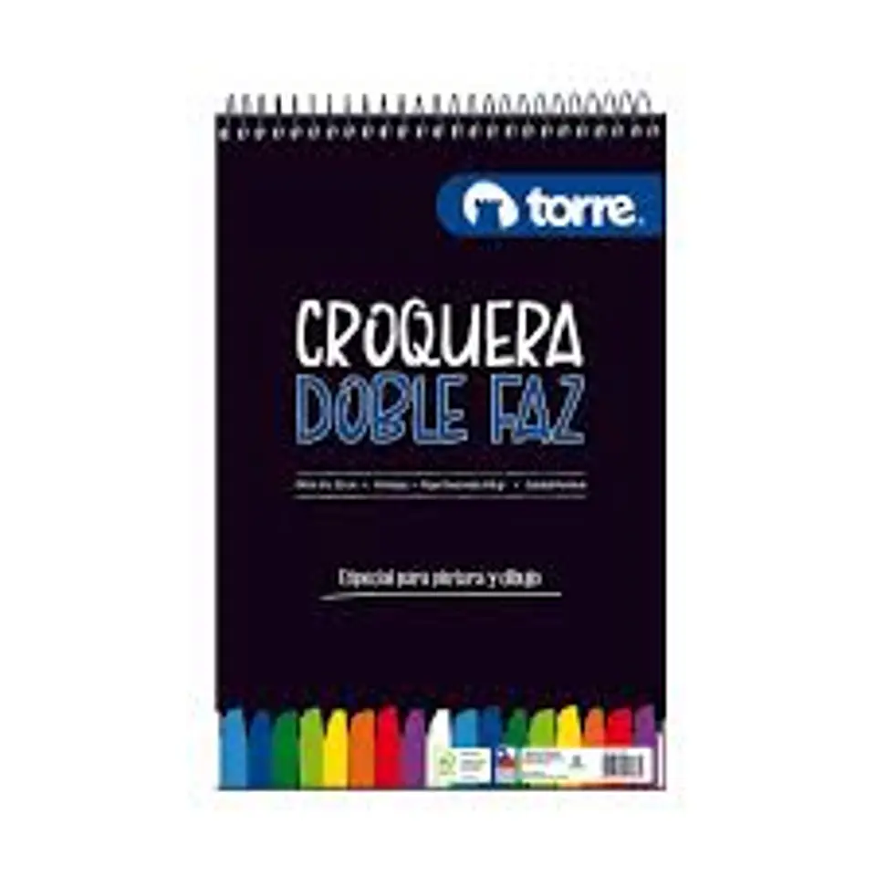 CROQUERA 21 x 32 OFICIO DOBLE FAZ  TORRE 50 hjs 1