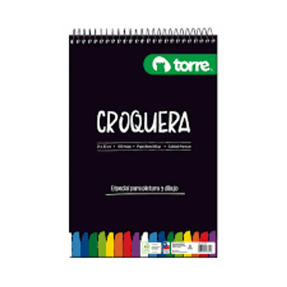 CROQUERA 21 x 32 OFICIO TORRE  100 hjs 1