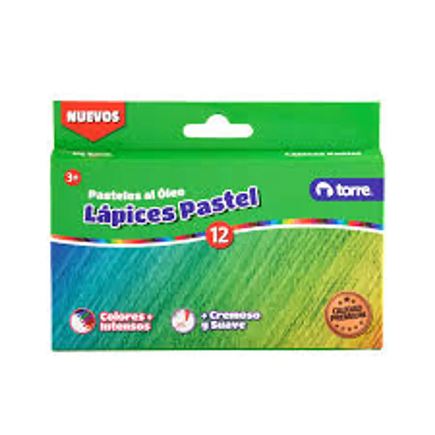 LAPICES PASTEL 12 COLORES TORRE 1