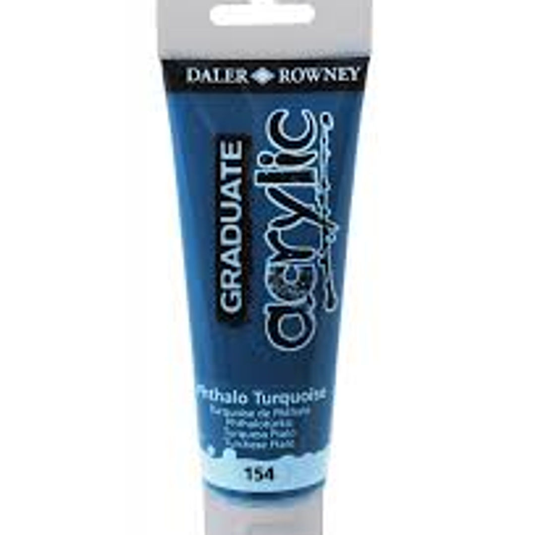 PINTURA ACRILICA PHTHALO TURQUOISE 154 DALER ROWNEY 1
