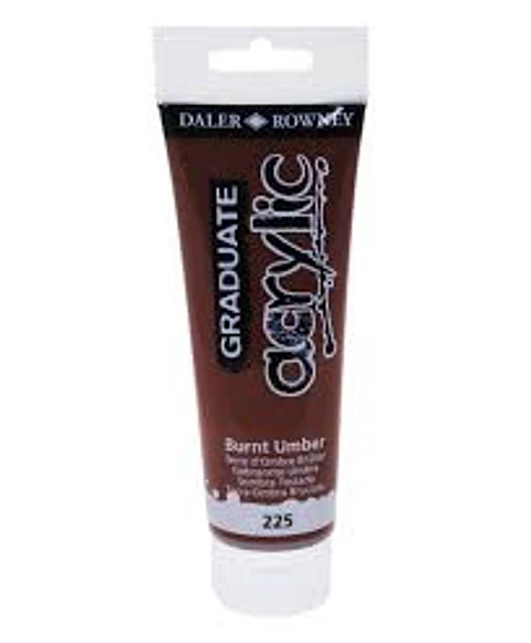 PINTURA ACRILICA SOMBRA TOSTADA 225 DALER ROWNEY