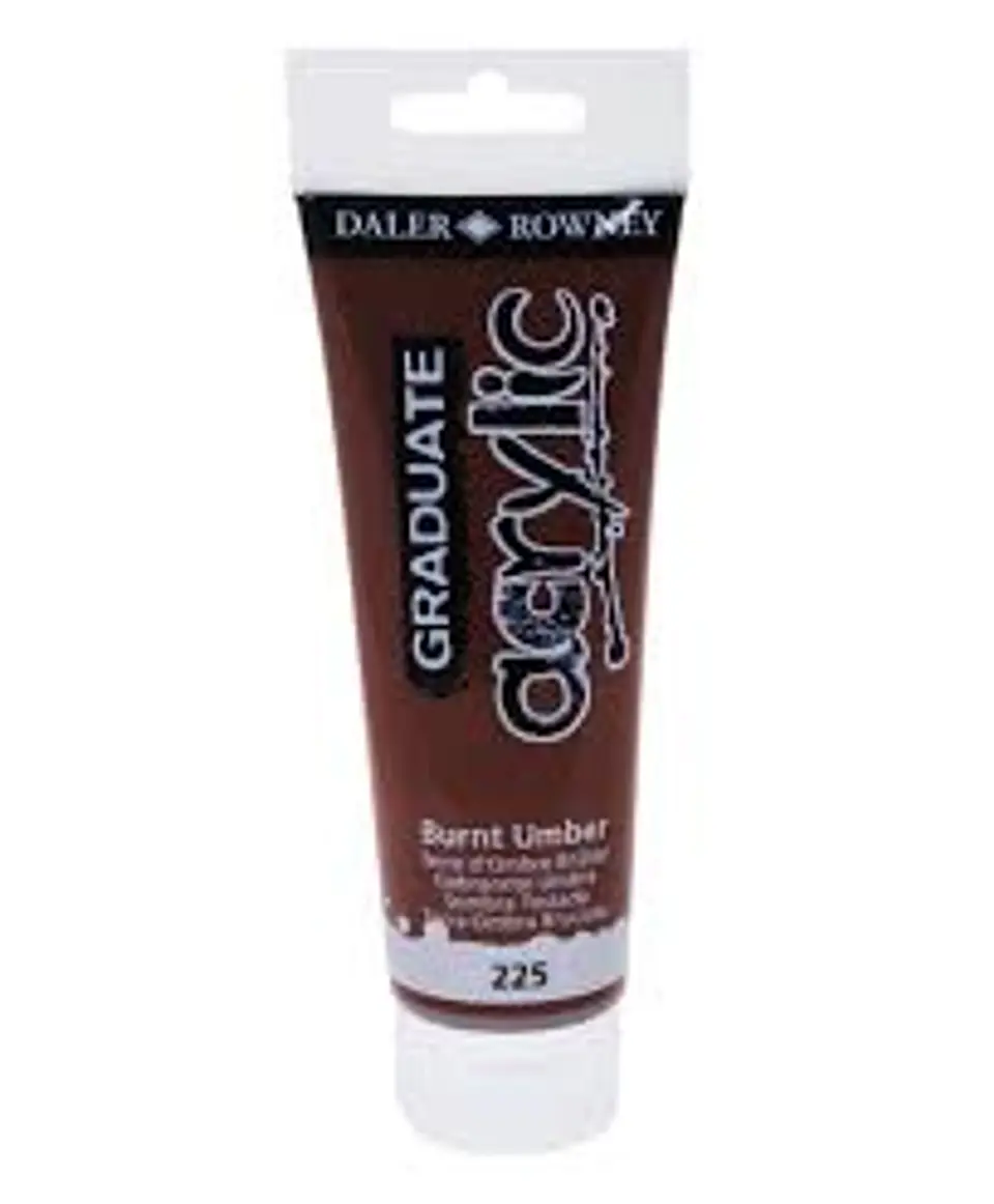 PINTURA ACRILICA SOMBRA TOSTADA 225 DALER ROWNEY 1