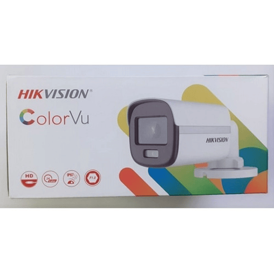 Camara Color Vu Hikvision - Bala 2mp  Ds-2ce10df0t-pf(2.8mm) - Image 1