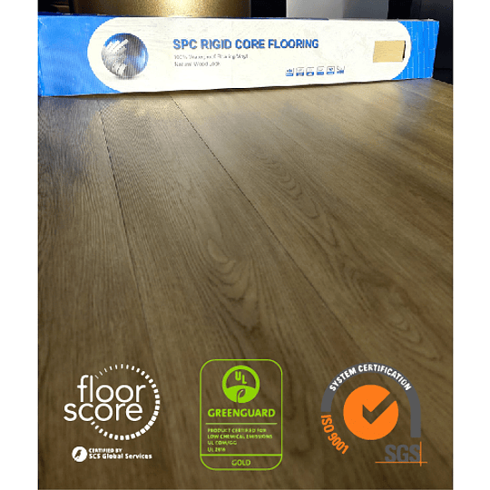 Metro de piso laminado click SPC RIGID core flooring waterproof  9904 - Image 1