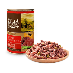 Sam's Field Com Carne de Bovino, Abóbora & Ervilha 400g