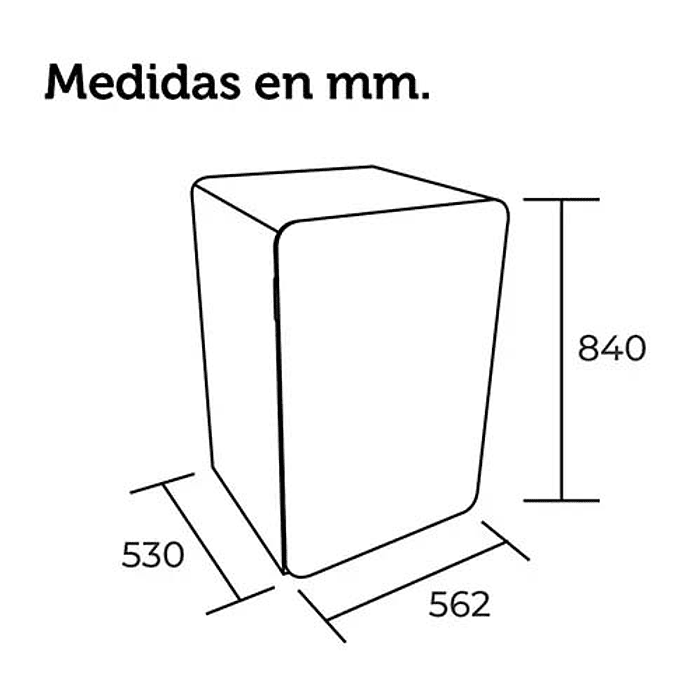 FRIGOBAR 1PUERTA NF MAIGAS HS148RR1 4