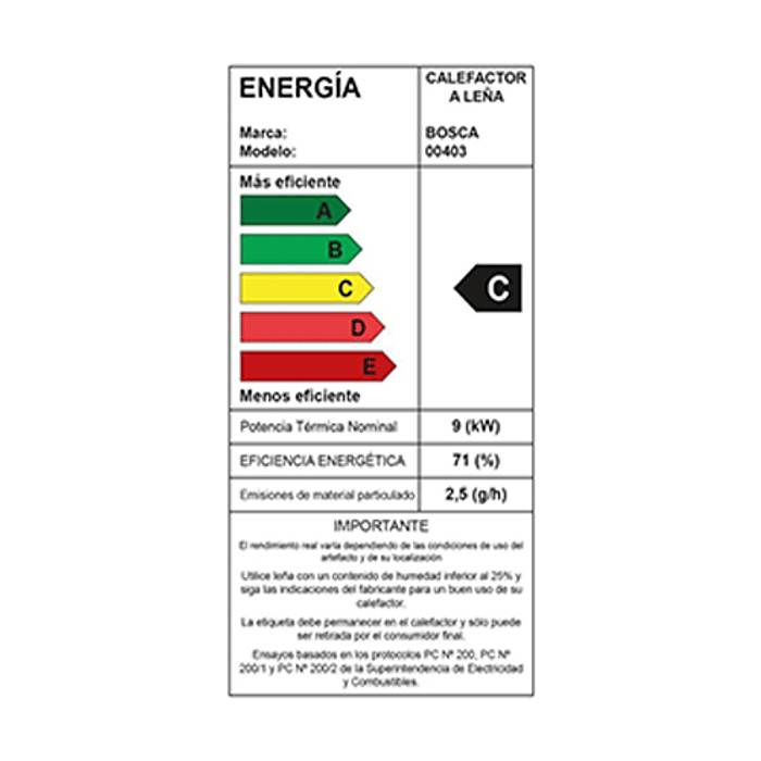 ESTUFA CL BOSCA LIMIT 360 6