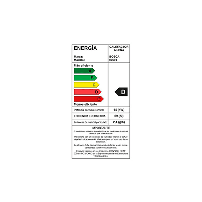 ESTUFA CL BOSCA LIMIT 480 7