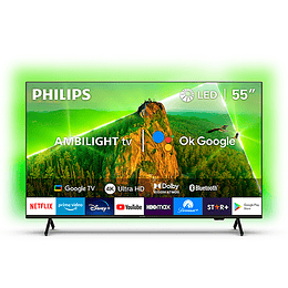 TV ST 55" LED PHILIPS 55PUD7908 UHD 4K AMBILIGHT